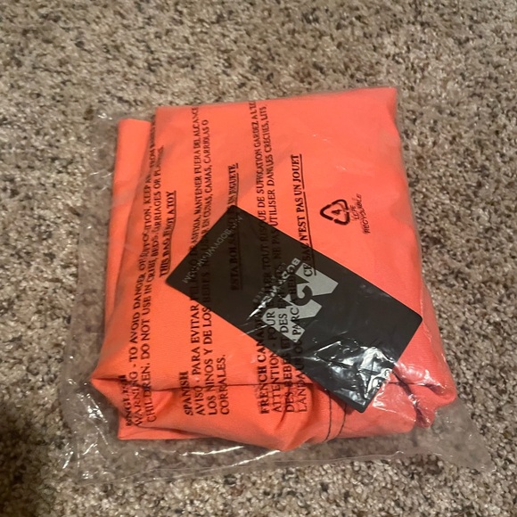 NWT N2N Bodywear YS24 Men's Yoga Sport Tights - Neon Orange (Size Small) - Picture 2 of 5